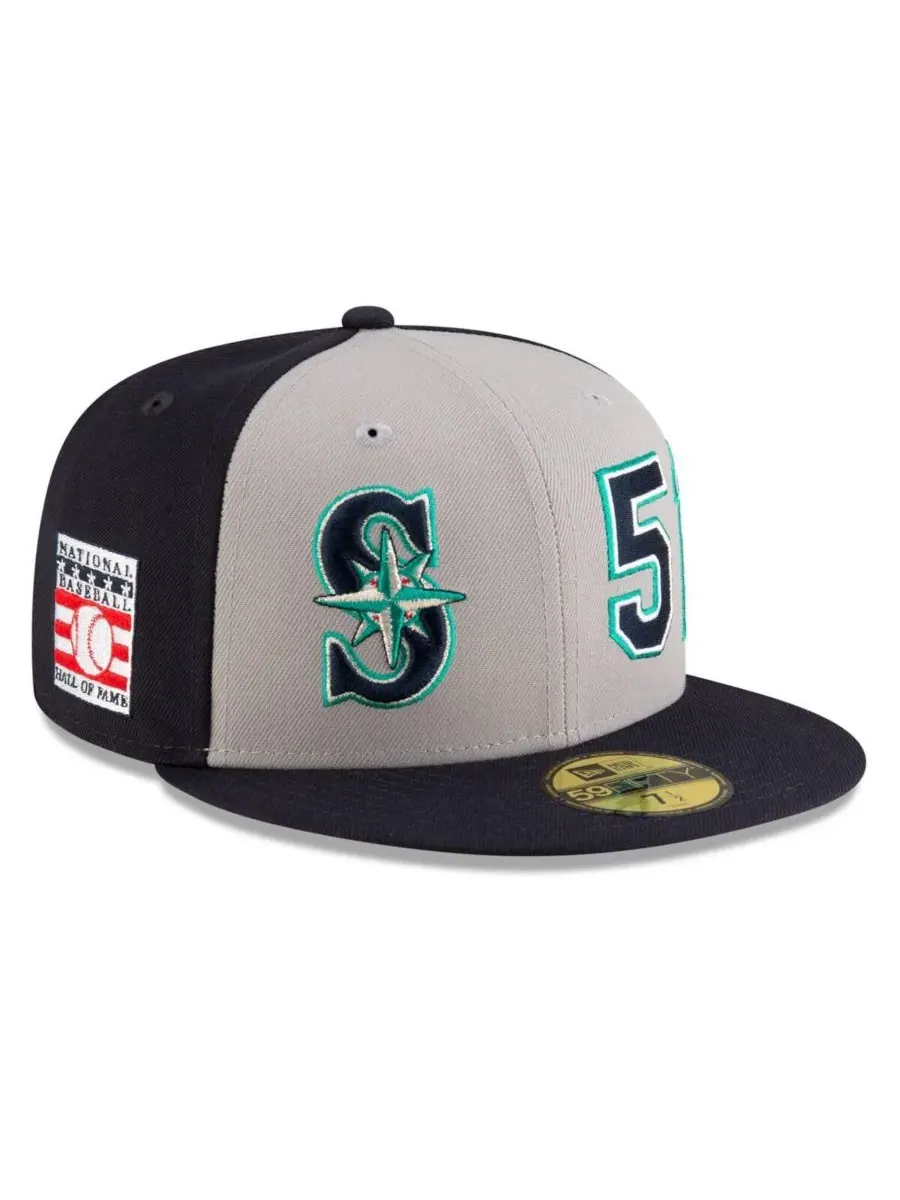 New Era Мужская бейсболка Ichiro Suzuki Navy/Gray Seattle Mariners 2025 Baseball Hall of Fame
