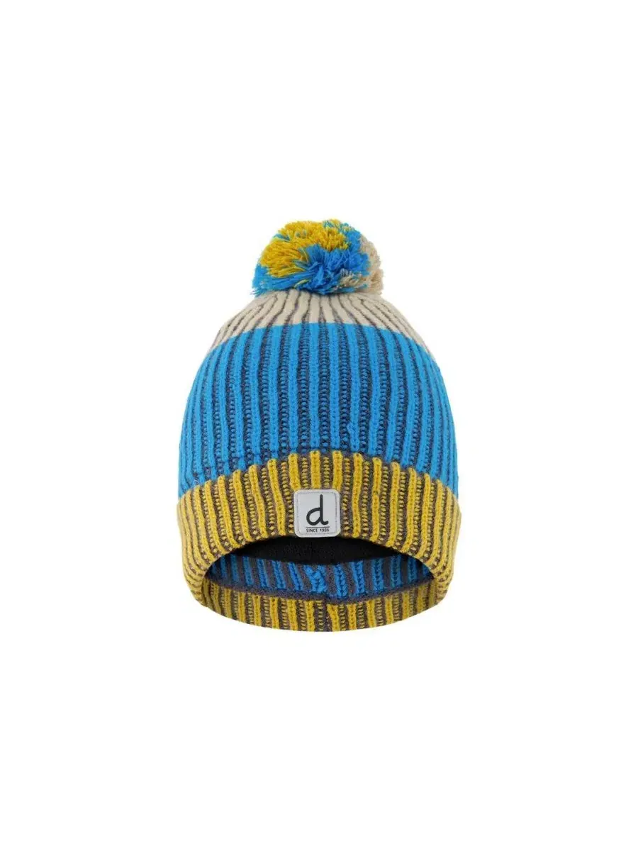 Шапка зимняя с помпоном, с графическим принтом, модель Winter Knit Pompom Hat Deux par Deux