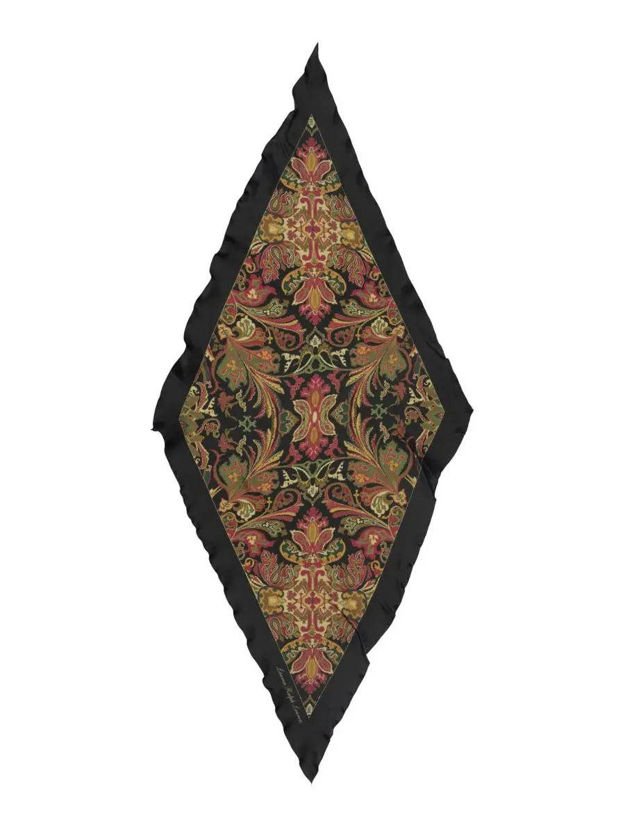 Шелковый шарф с узором пейсли Paisley Large Diamond Lauren Ralph Lauren