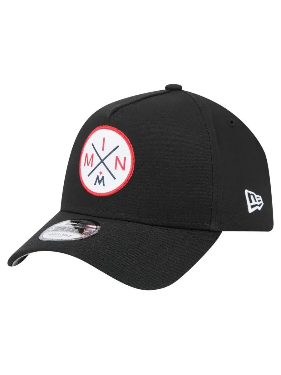 New Era Мужская черная регулируемая кепка Minnesota Twins 9FORTY A-Frame
