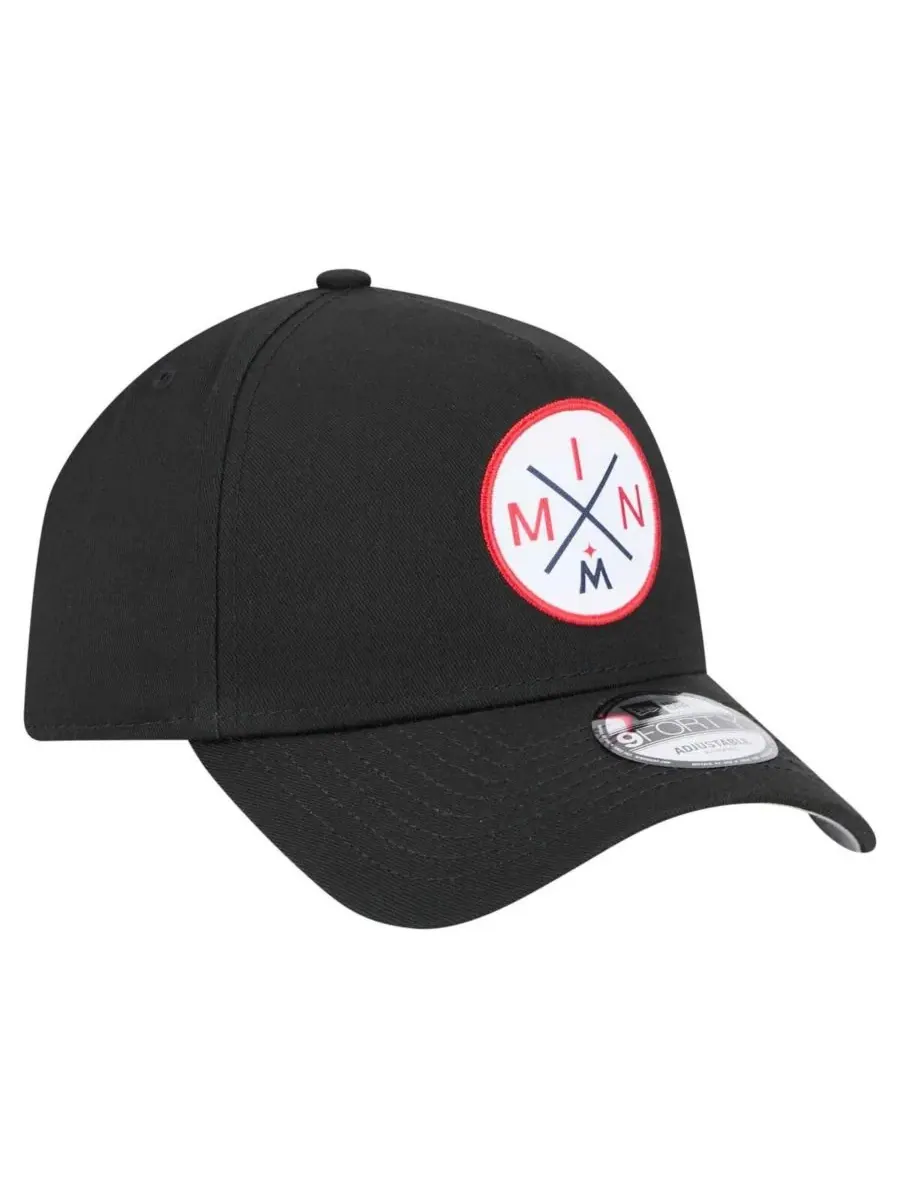 New Era Мужская черная регулируемая кепка Minnesota Twins 9FORTY A-Frame — изображение 5 из 5, черный