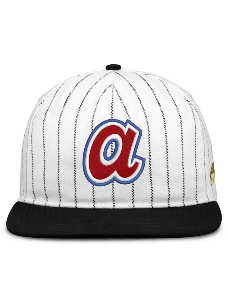 Кепка Atlanta Braves Cooperstown Collection Pro Adjustable Hat Nike — изображение 2 из 4, белый черный