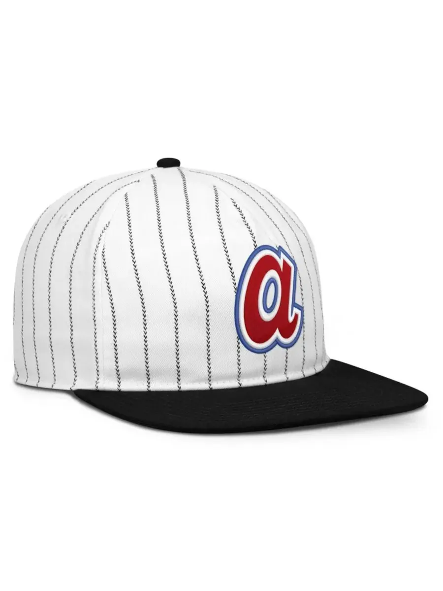 Кепка Atlanta Braves Cooperstown Collection Pro Adjustable Hat Nike — изображение 3 из 4, белый черный