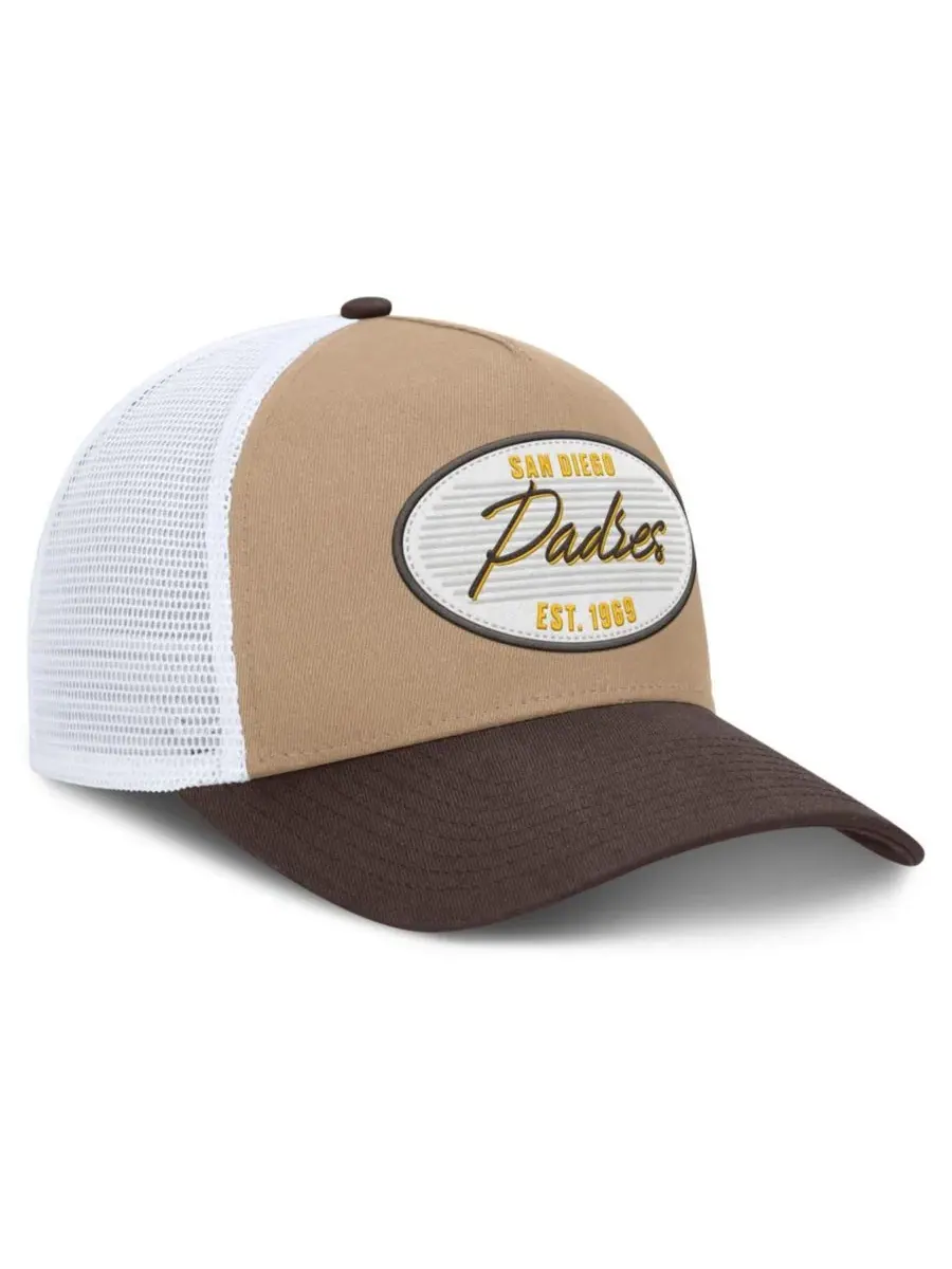 Кепка-тракер Nike San Diego Padres Rise A-Frame — изображение 3 из 4, хаки коричневый