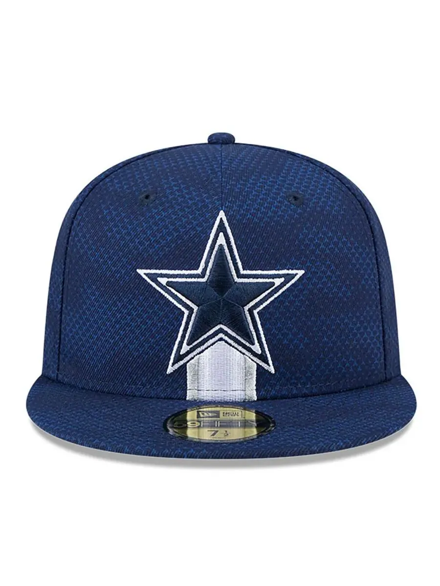 New Era Мужская темно-синяя бейсболка Dallas Cowboys 2024 Sideline 59FIFTY — изображение 2 из 4, темно-синий