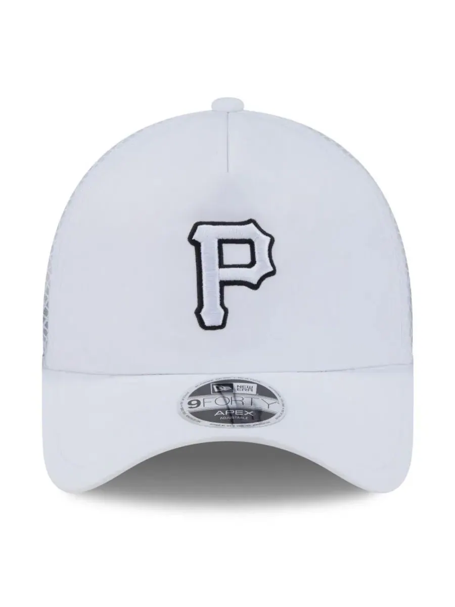 Кепка-тракер с принтом Pittsburgh Pirates, модель 2026 Batting Practice Apex 9FORTY Adjustable — изображение 3 из 4, белый