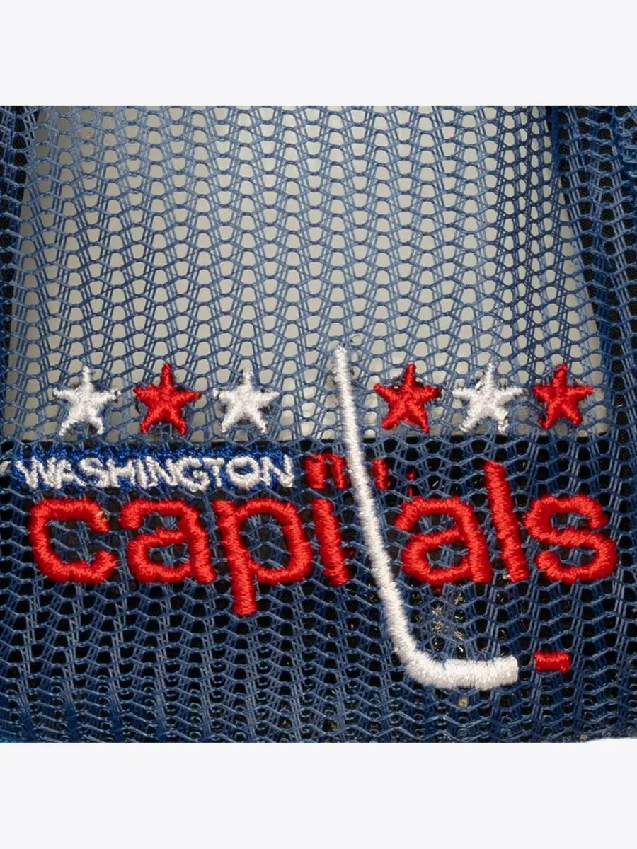 Кепка-тракер с вышивкой Washington Capitals Mitchell & Ness — изображение 3 из 4, синий