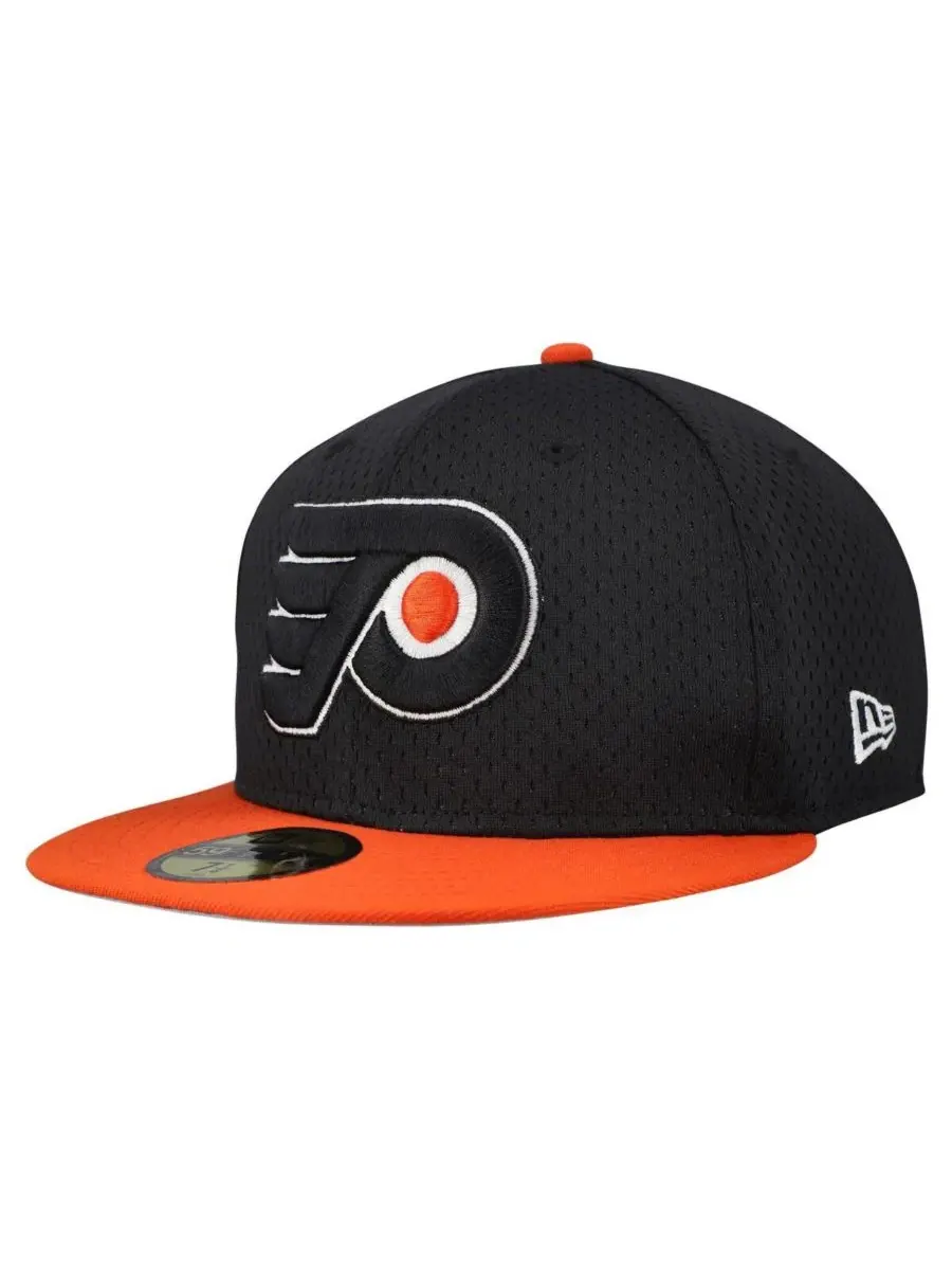 Кепка-фиттед с сеткой Philadelphia Flyers New Era — изображение 3 из 4, черный оранжевый