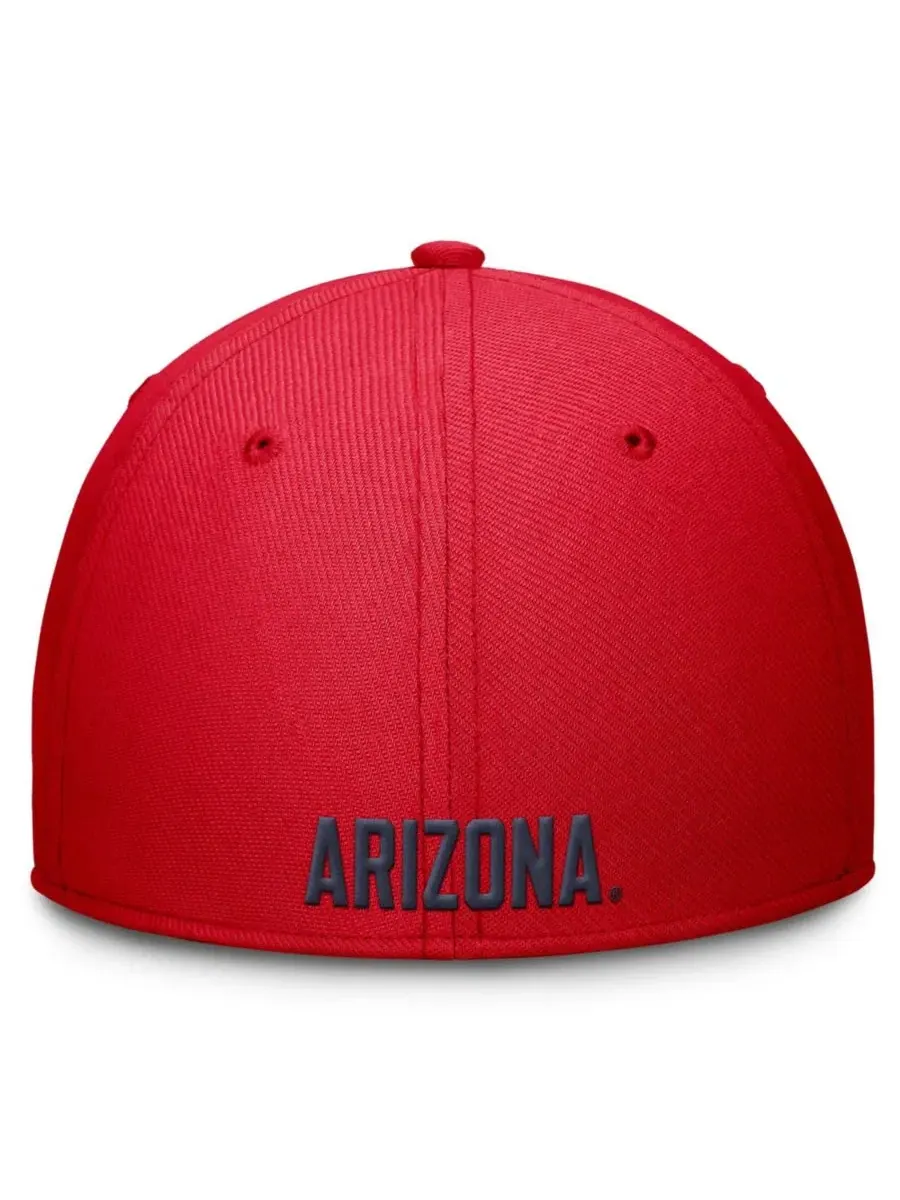 Кепка Nike Arizona Wildcats Rise SwooshFlex Dri-FIT — изображение 4 из 4, красный