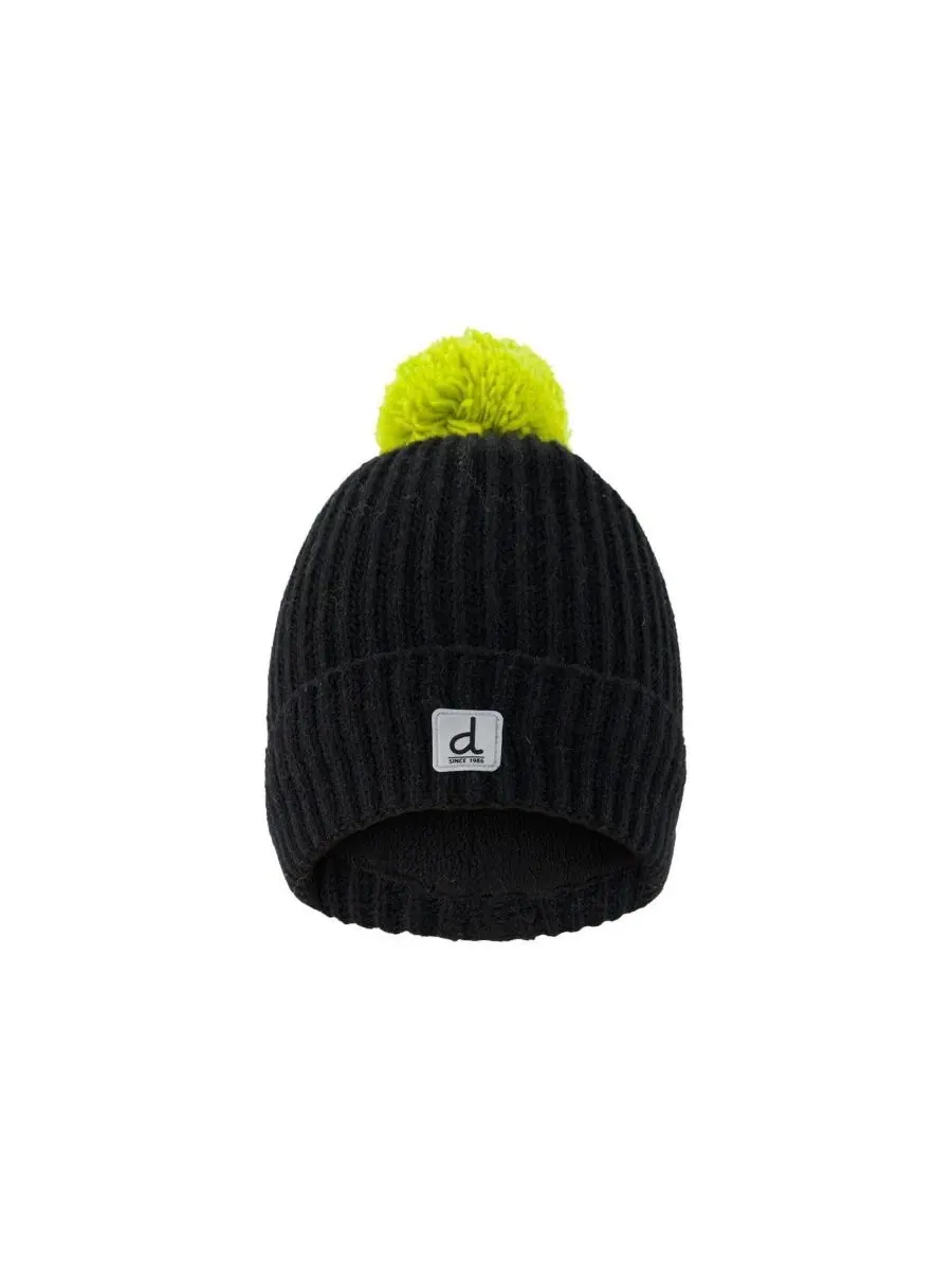 Зимняя вязаная шапка с помпоном Neon Green Deux par Deux