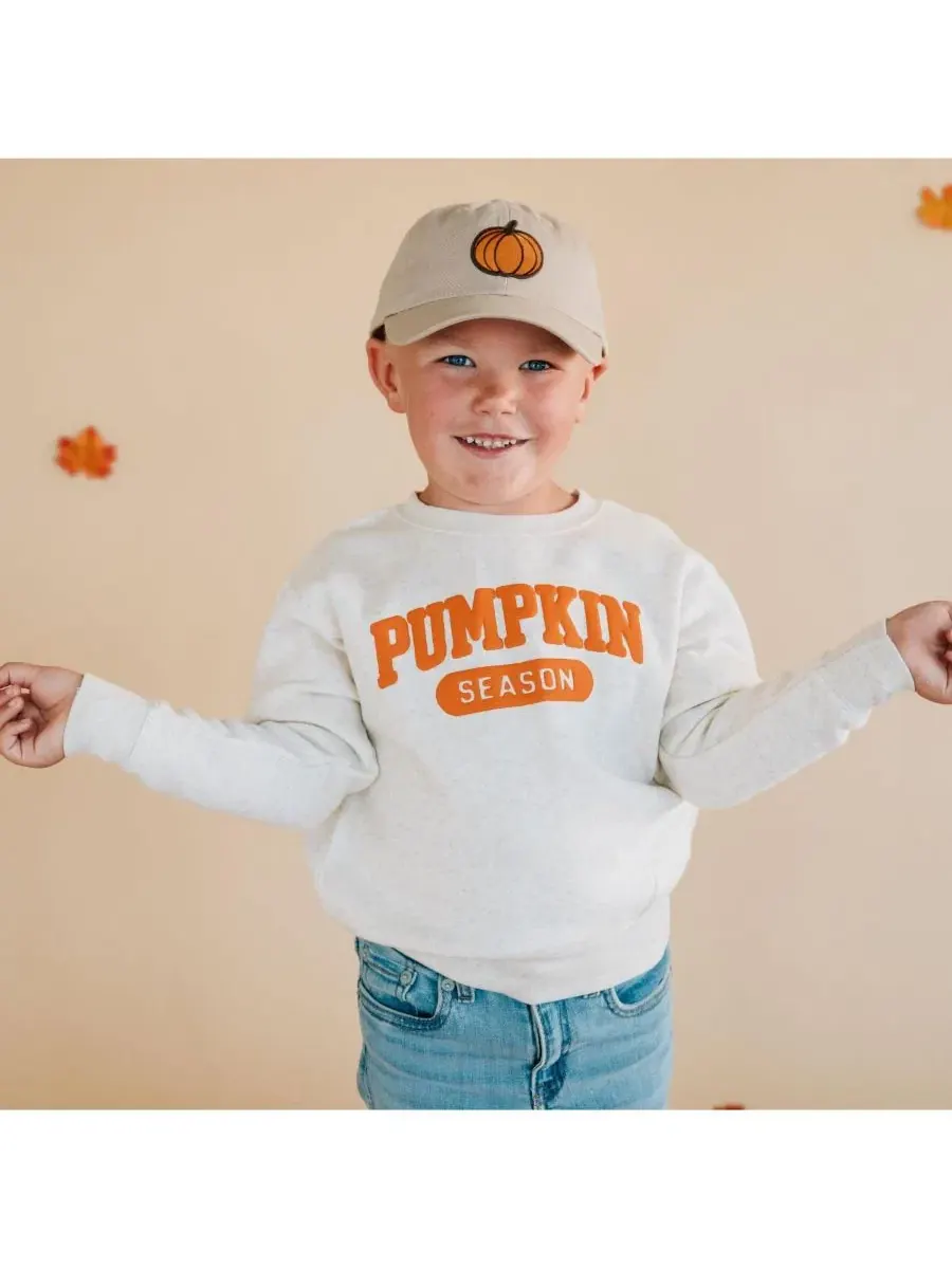 Детская кепка с вышивкой Pumpkin Patch Sweet Wink — изображение 4 из 5, хаки