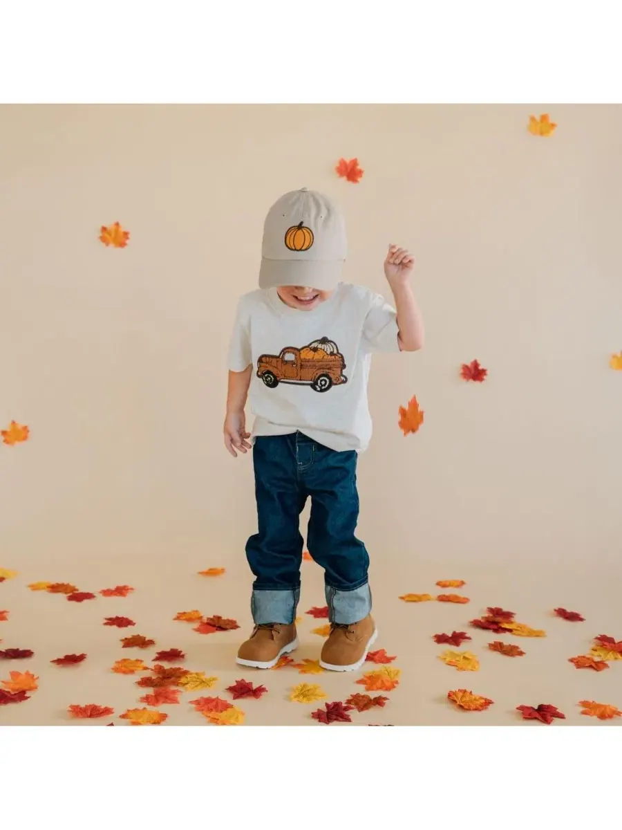 Детская кепка с вышивкой Pumpkin Patch Sweet Wink — изображение 5 из 5, хаки