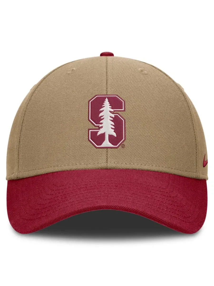 Кепка с эмблемой Stanford Cardinal, Dri-FIT Nike — изображение 2 из 4, бежевый