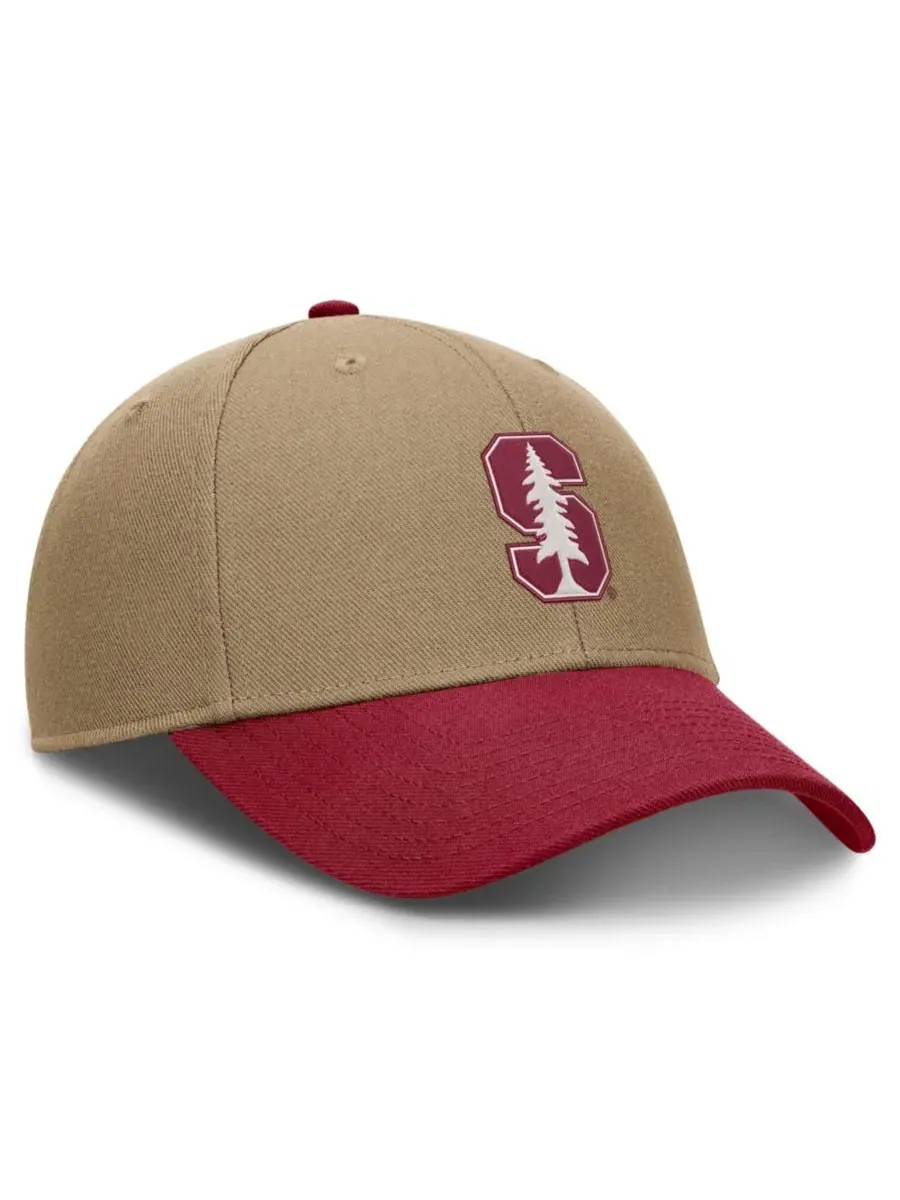 Кепка с эмблемой Stanford Cardinal, Dri-FIT Nike — изображение 3 из 4, бежевый