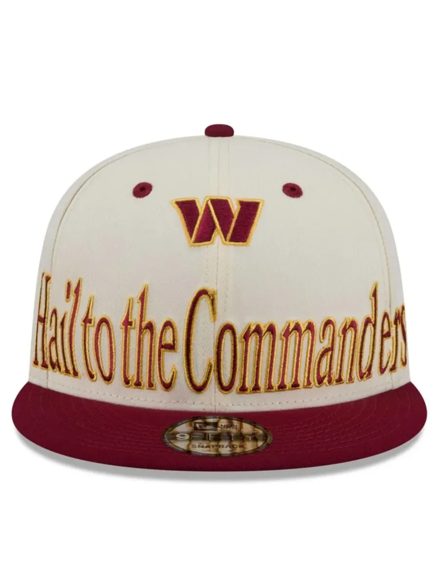 Кепка-снэпбек с вышивкой Washington Commanders New Era — изображение 5 из 5, бежевый