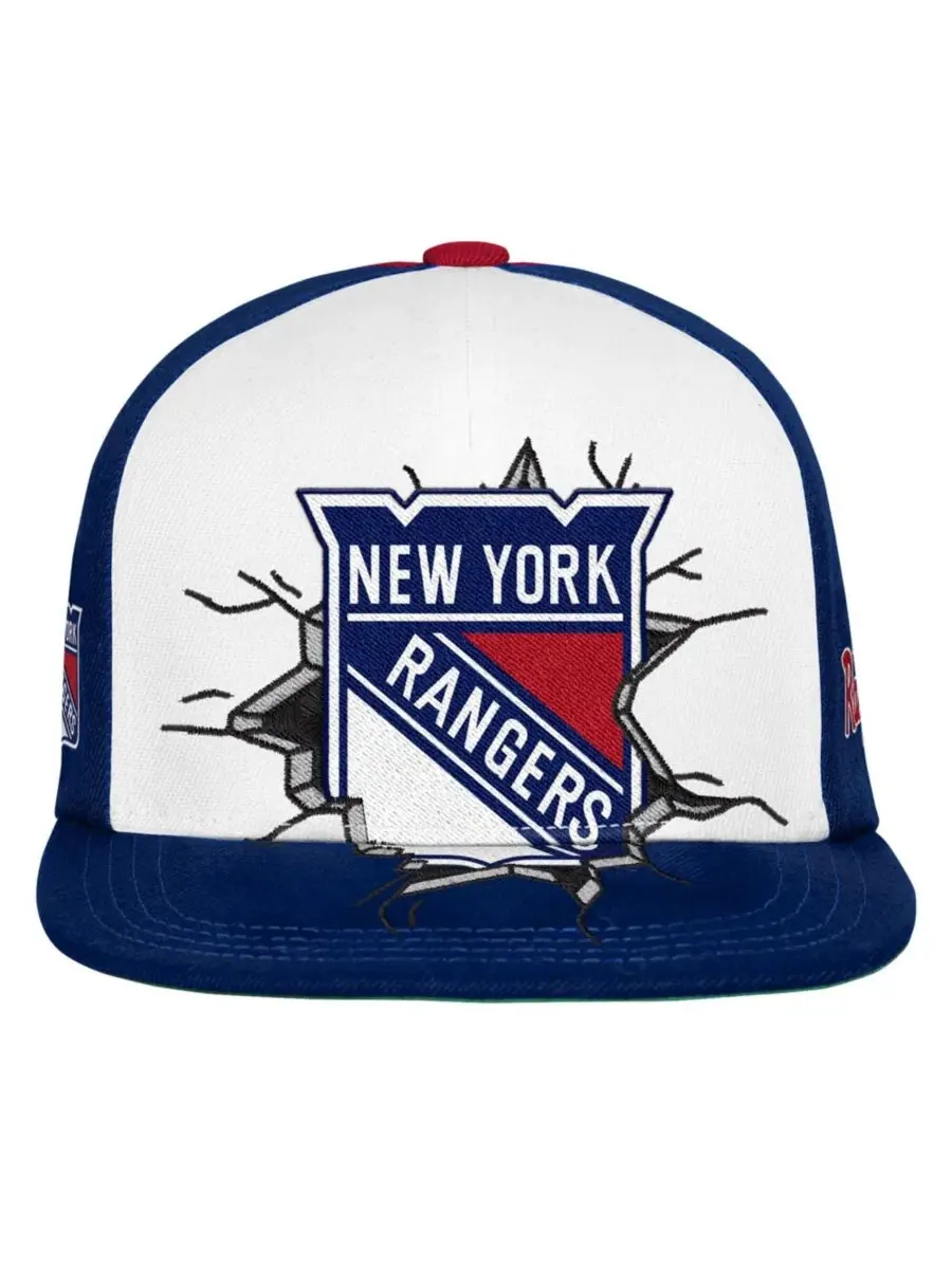 Кепка-снэпбек с вышитым принтом New York Rangers Mascot Mitchell & Ness — изображение 3 из 3, темно-синий