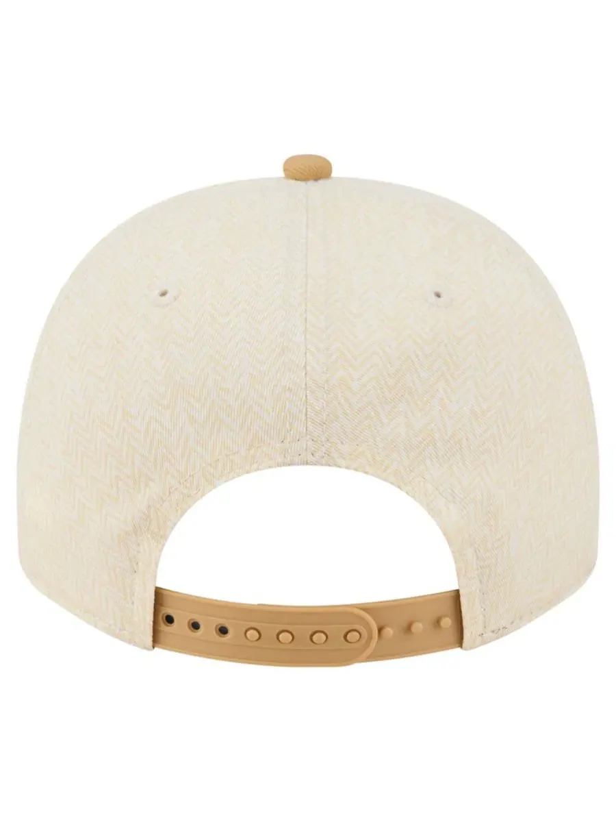 Кепка-снапбек с высокой тульей и вышивкой Miami Dolphins Herringbone New Era — изображение 3 из 5, бежевый