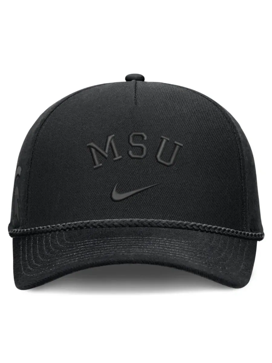 Кепка Nike Rise с косичкой, модель Campus Prep Tonal Rope Nike — изображение 2 из 4, черный