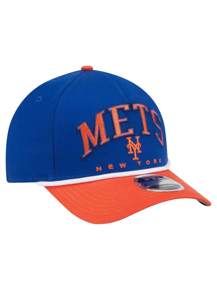 Кепка с вышивкой New York Mets Arch 9FORTY A-Frame M-Crown Adjustable Hat New Era — изображение 4 из 5, оранжевый