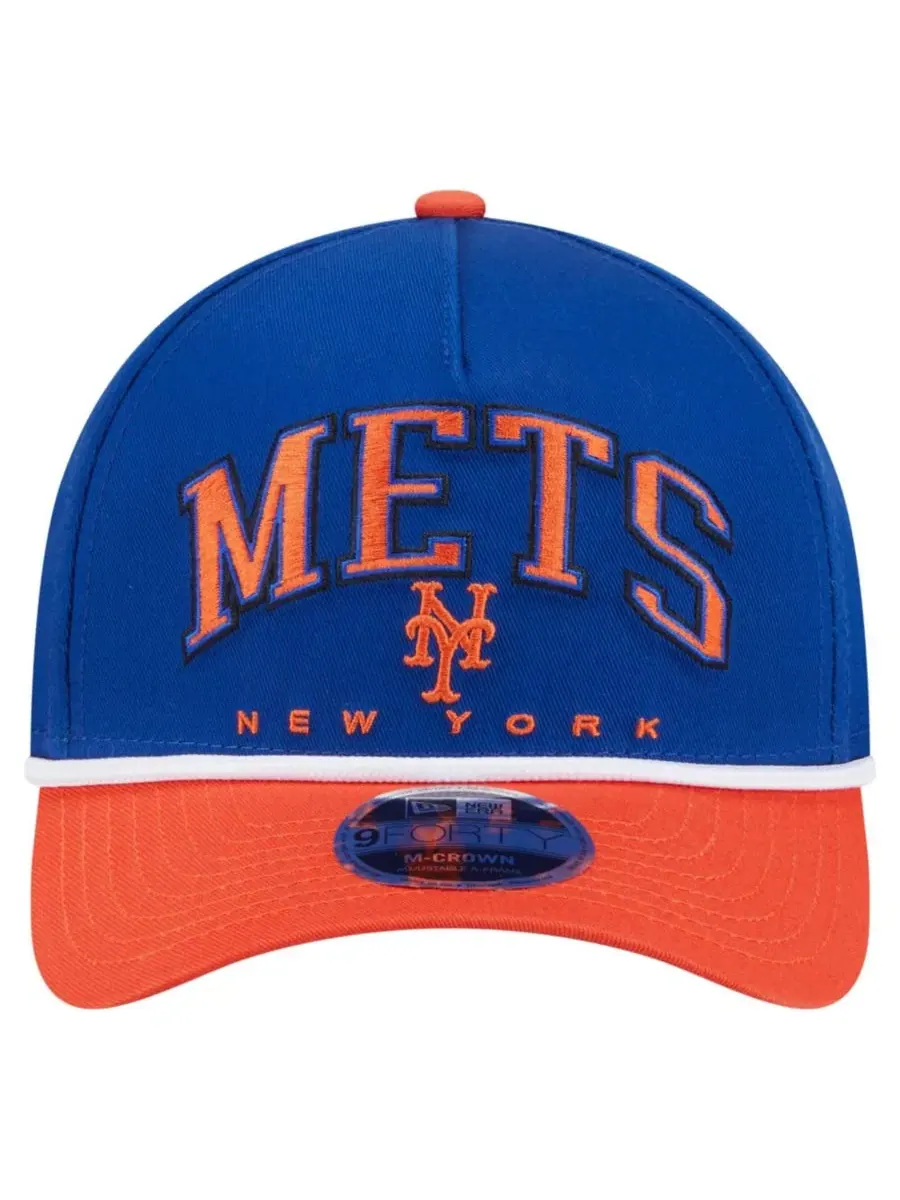 Кепка с вышивкой New York Mets Arch 9FORTY A-Frame M-Crown Adjustable Hat New Era — изображение 5 из 5, оранжевый