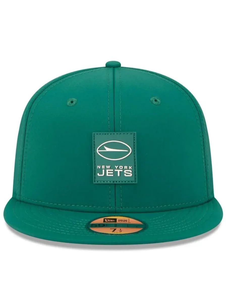New Era Мужская зеленая кепка New York Jets 2025 Sideline 59FIFTY — изображение 5 из 5, зеленый