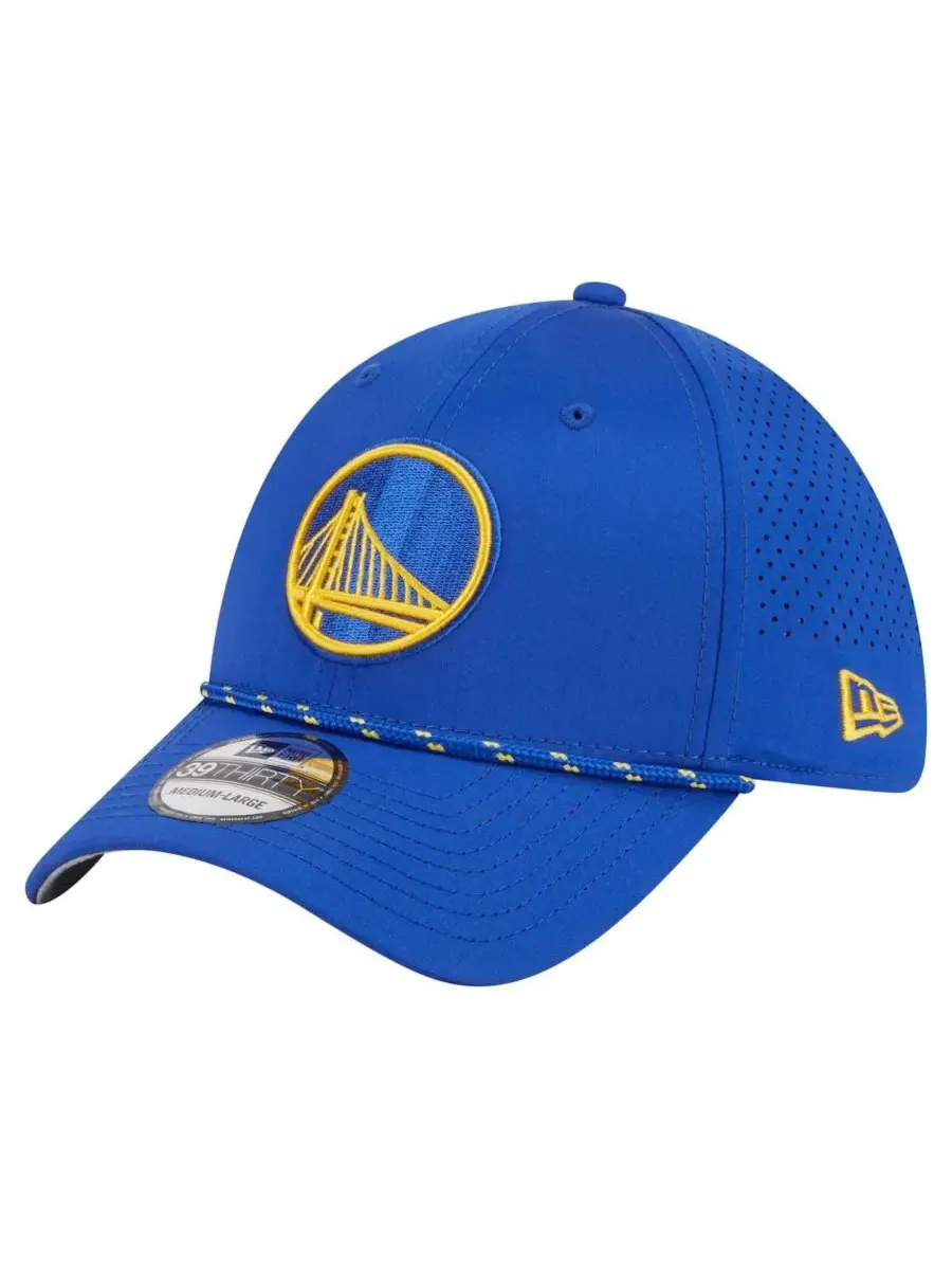New Era Мужская бейсболка Royal Golden State Warriors Featherweight Poly Rope Flex 39Thirty