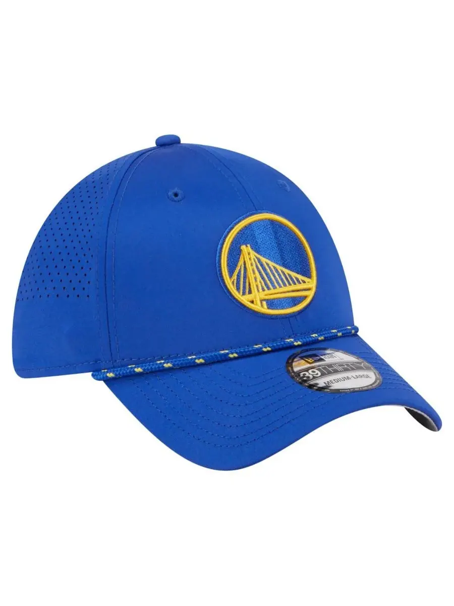 New Era Мужская бейсболка Royal Golden State Warriors Featherweight Poly Rope Flex 39Thirty — изображение 2 из 5, королевский