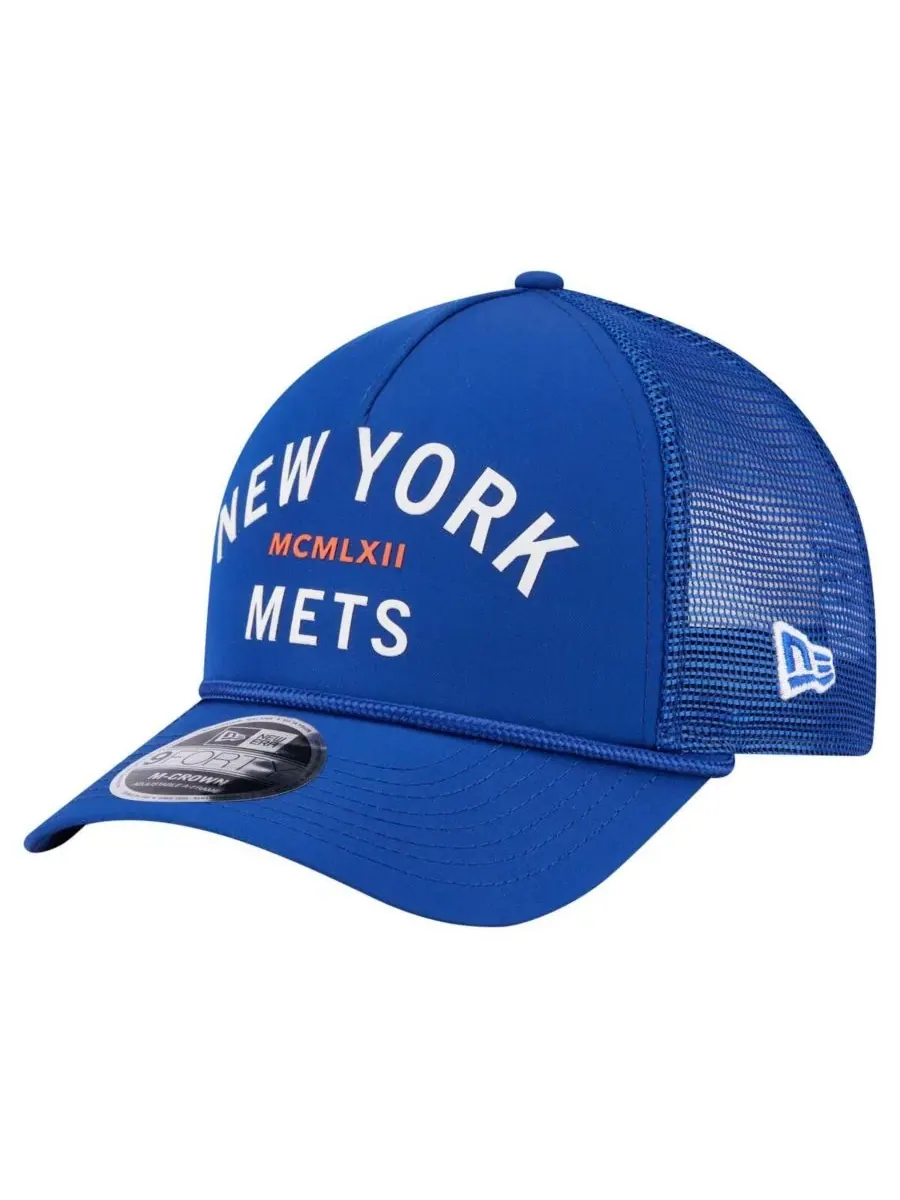 Мужская минималистичная регулируемая бейсболка Royal New York Mets 9FORTY A-Frame New Era