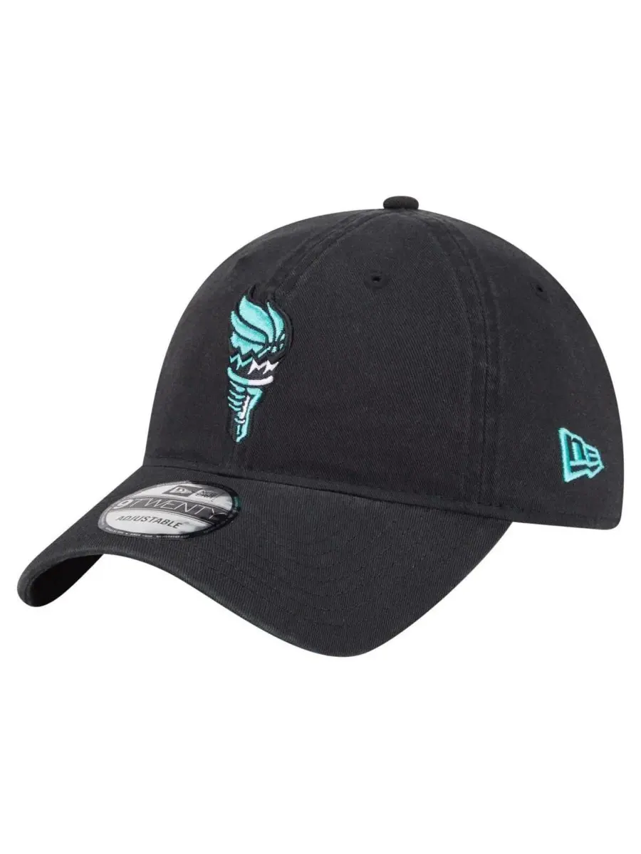 New Era Мужская и женская черная регулируемая кепка New York Liberty Core Alt Logo 9TWENTY