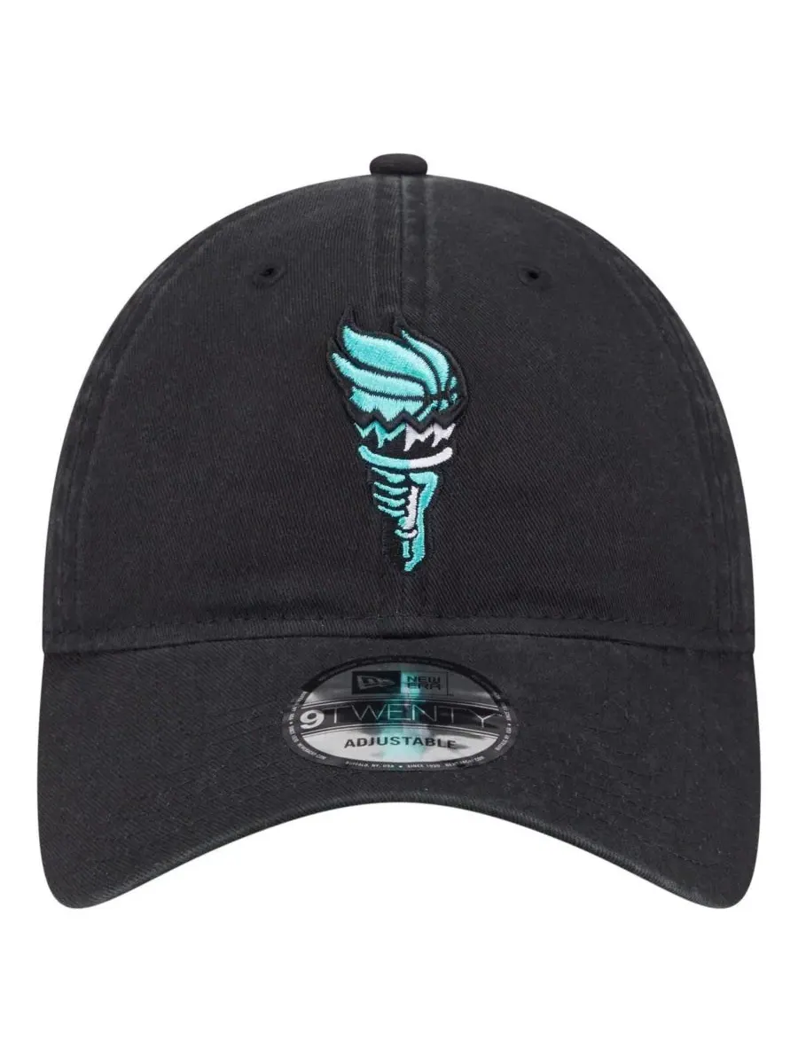 New Era Мужская и женская черная регулируемая кепка New York Liberty Core Alt Logo 9TWENTY — изображение 2 из 4, черный