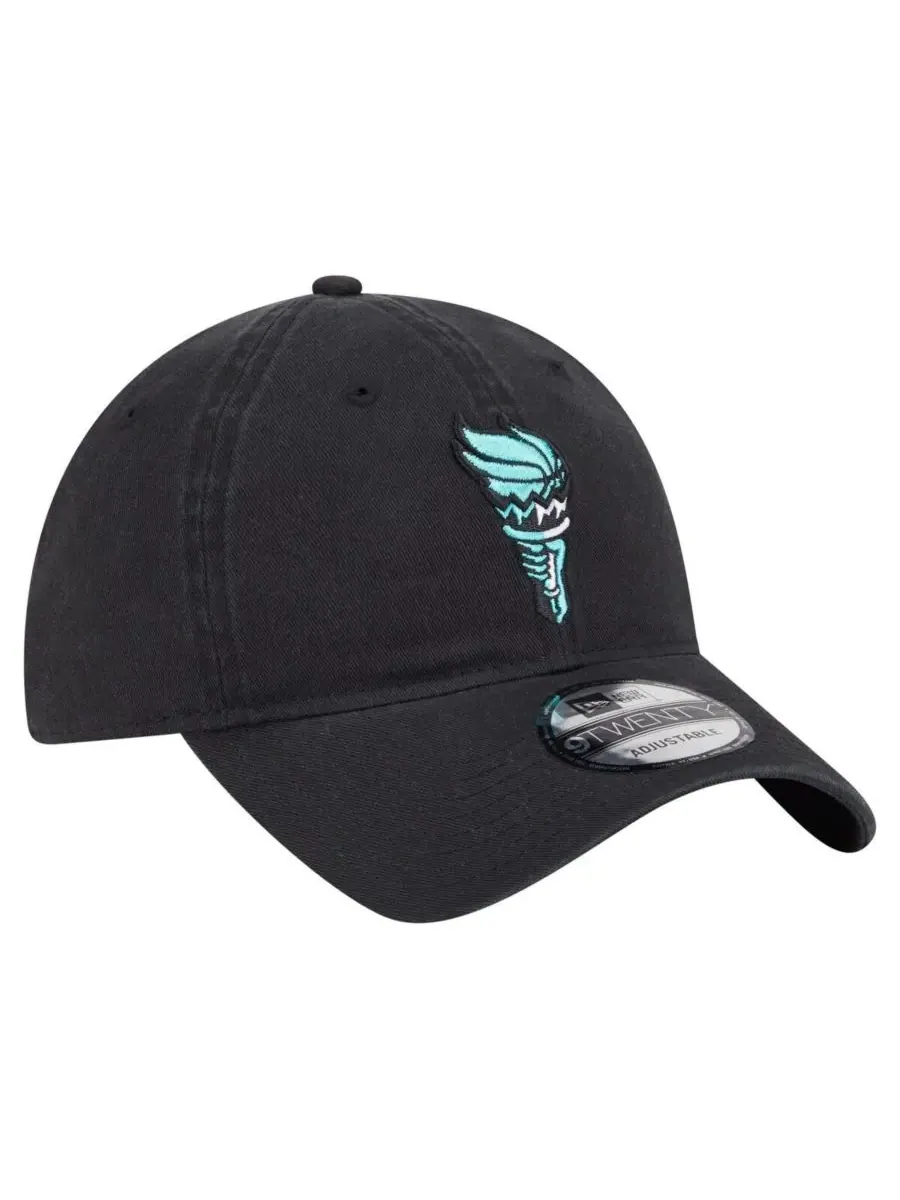 New Era Мужская и женская черная регулируемая кепка New York Liberty Core Alt Logo 9TWENTY — изображение 3 из 4, черный