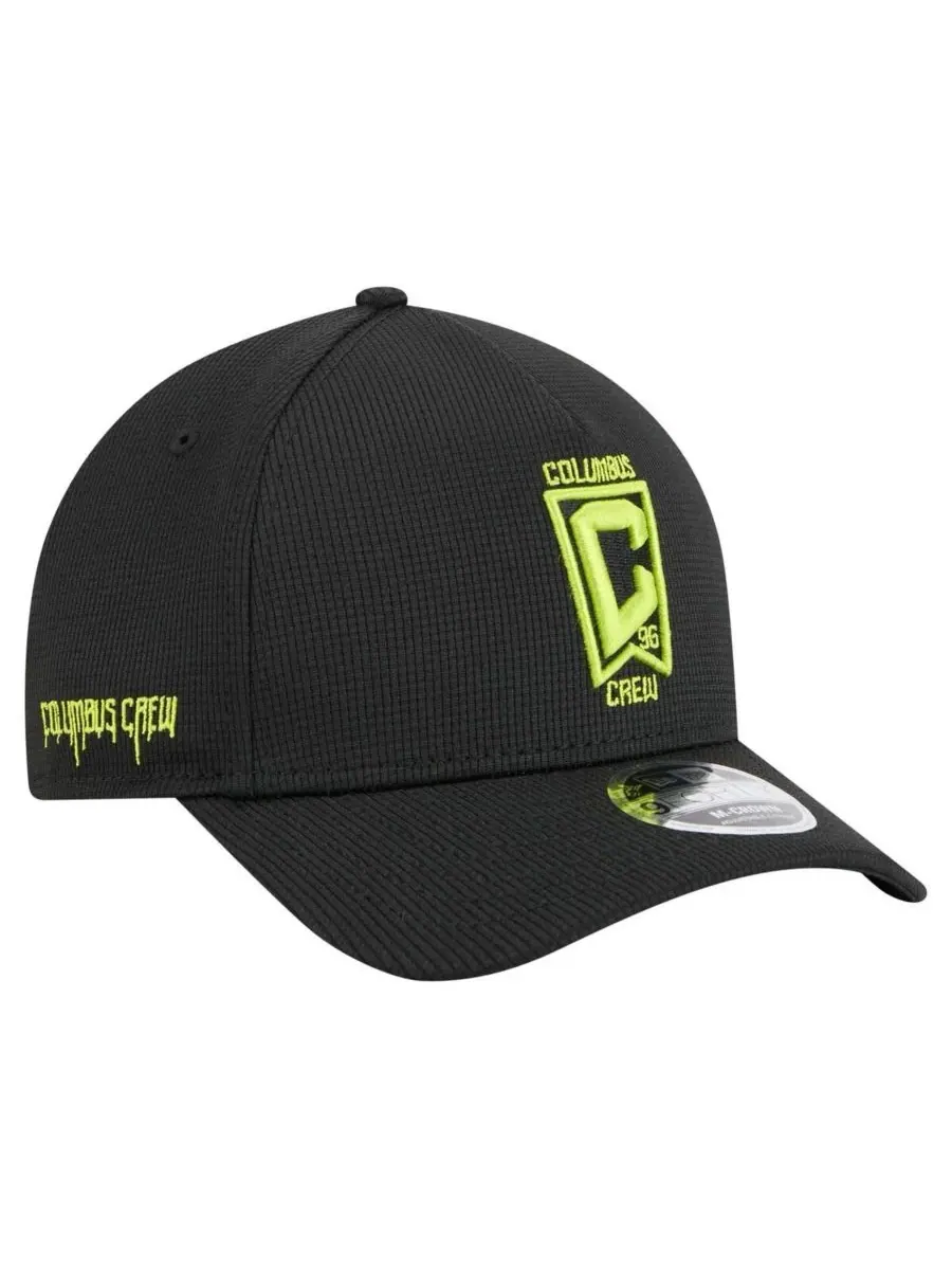 New Era Мужская черная кепка Columbus Crew 2025 Jersey Hook 9FORTY с регулируемой высотой тульи M