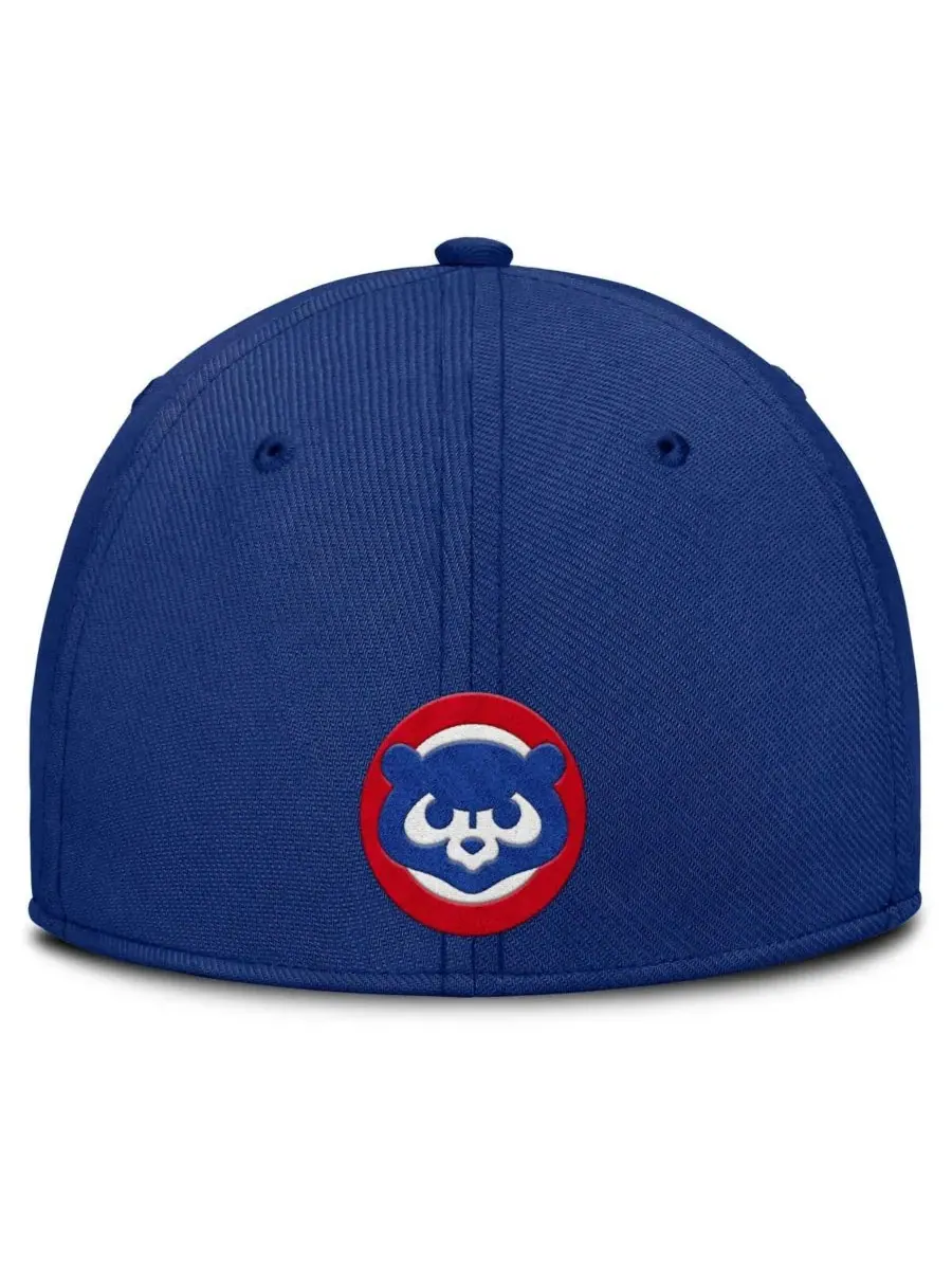 Nike Мужская серая/королевская бейсболка Chicago Cubs Rise Swoosh Performance Flex — изображение 4 из 4, серый