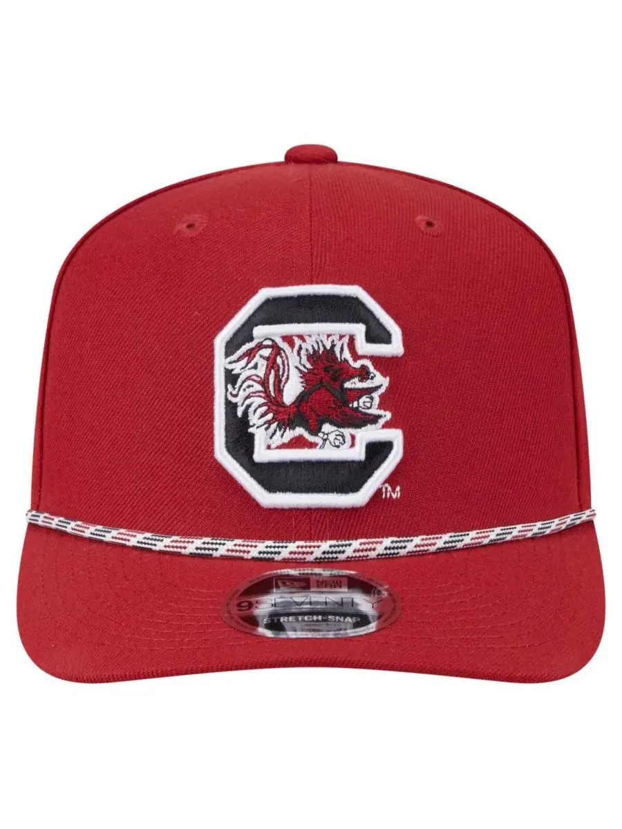 New Era Мужская кепка Garnet South Carolina Gamecocks Game Day Multi-Rope 9SEVENTY Stretch-Snap Hat — изображение 2 из 5