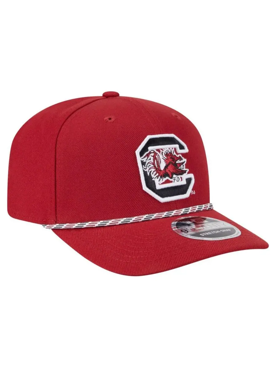 New Era Мужская кепка Garnet South Carolina Gamecocks Game Day Multi-Rope 9SEVENTY Stretch-Snap Hat — изображение 3 из 5