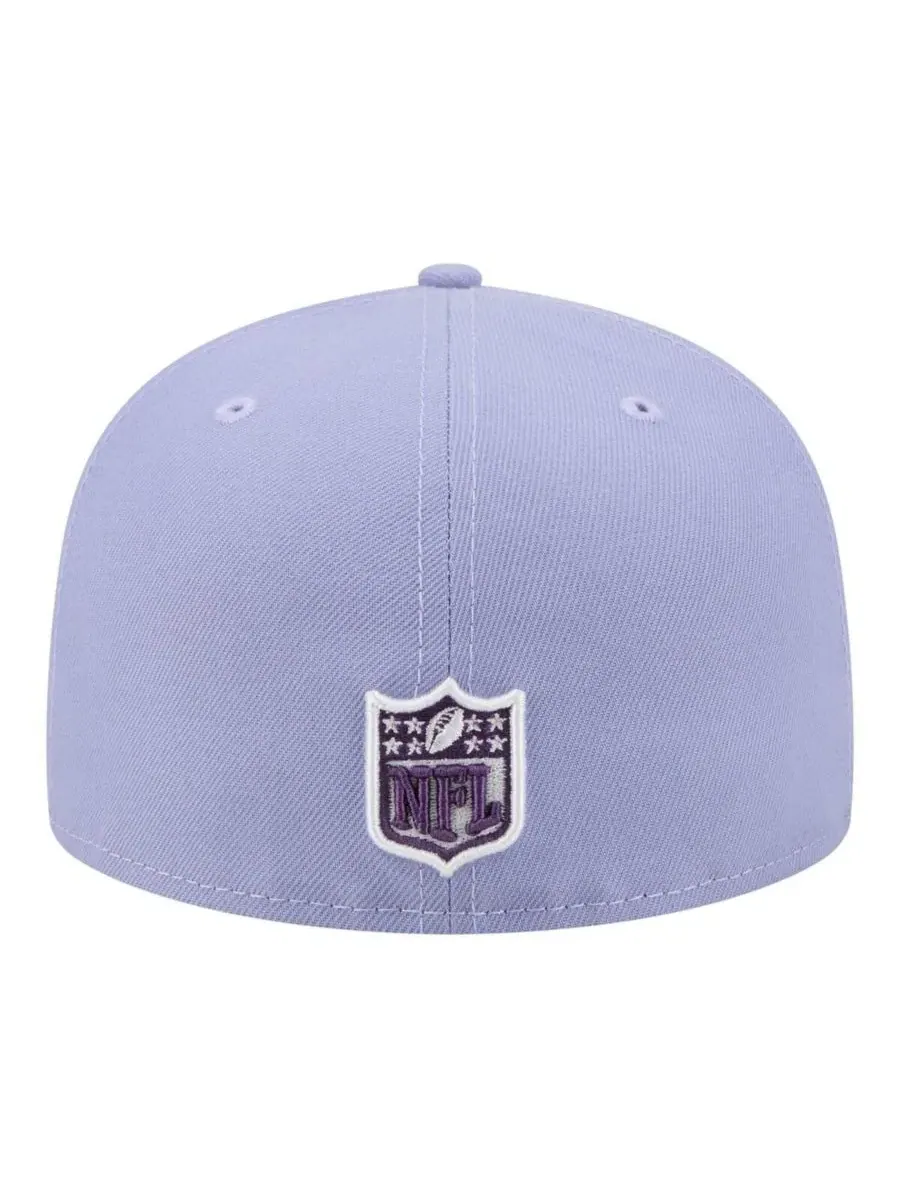 Мужская светло-фиолетовая бейсболка Green Bay Packers Lavender Bloom 59FIFTY New Era — изображение 4 из 5, светлый фиолетовый