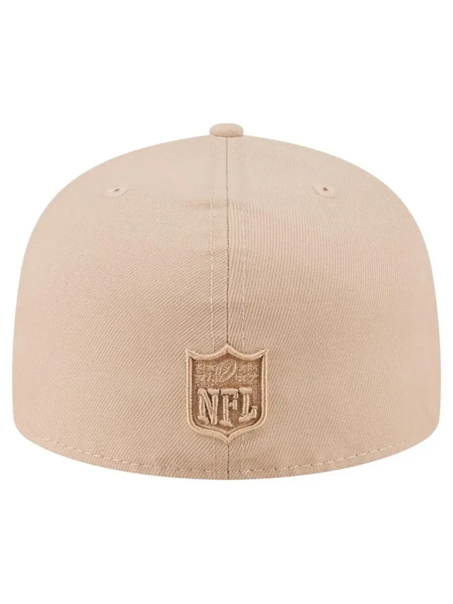 New Era Мужская светло-бежевая кепка Philadelphia Eagles Color Pack A-Frame 59FIFTY Fitted Hat — изображение 4 из 5
