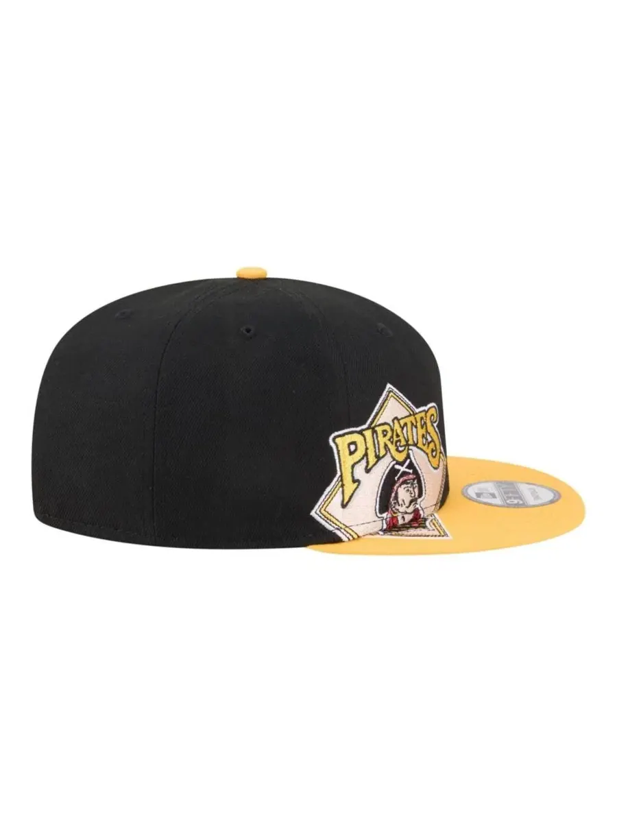 Кепка-снапбек New Era Pittsburgh Pirates Stretched Two-Tone 9FIFTY — изображение 7 из 7, черный золотистый