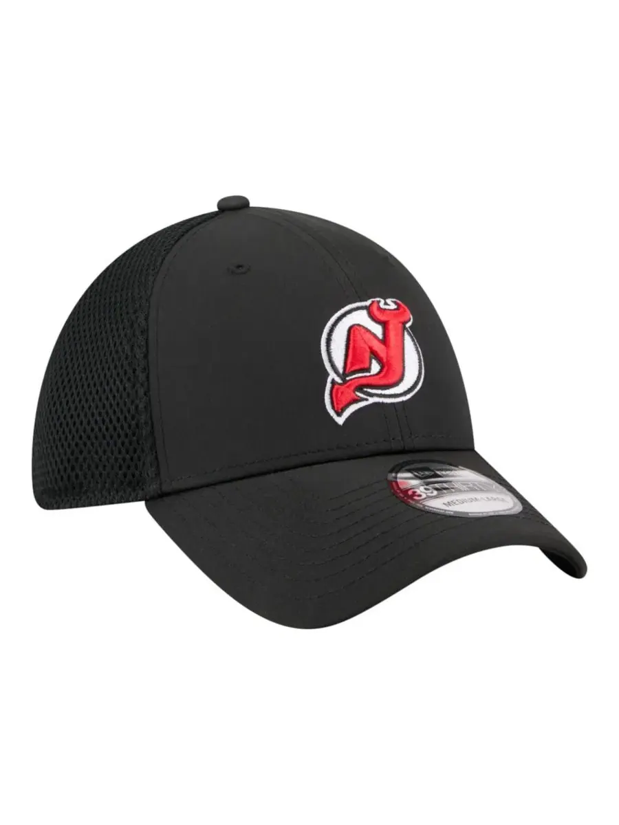 Бейсболка New Jersey Devils с вышитым логотипом New Era — изображение 4 из 5, черный