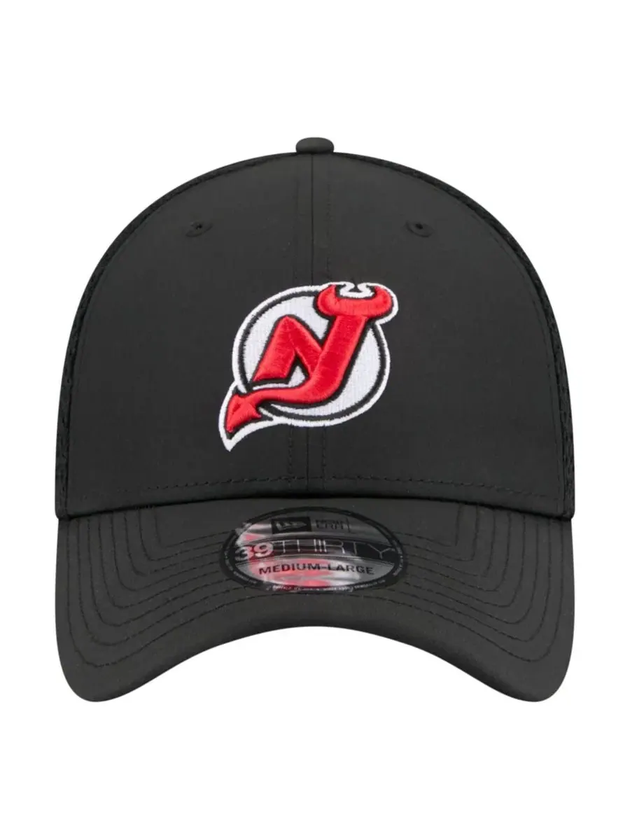 Бейсболка New Jersey Devils с вышитым логотипом New Era — изображение 5 из 5, черный