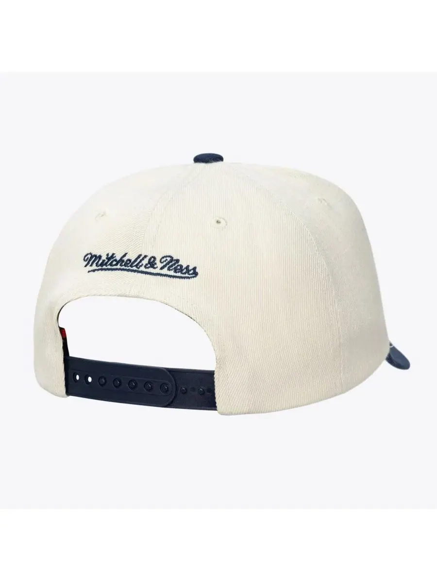 Кепка-снэпбек с вышивкой Retro Lines Mitchell & Ness — изображение 2 из 3, бежевый