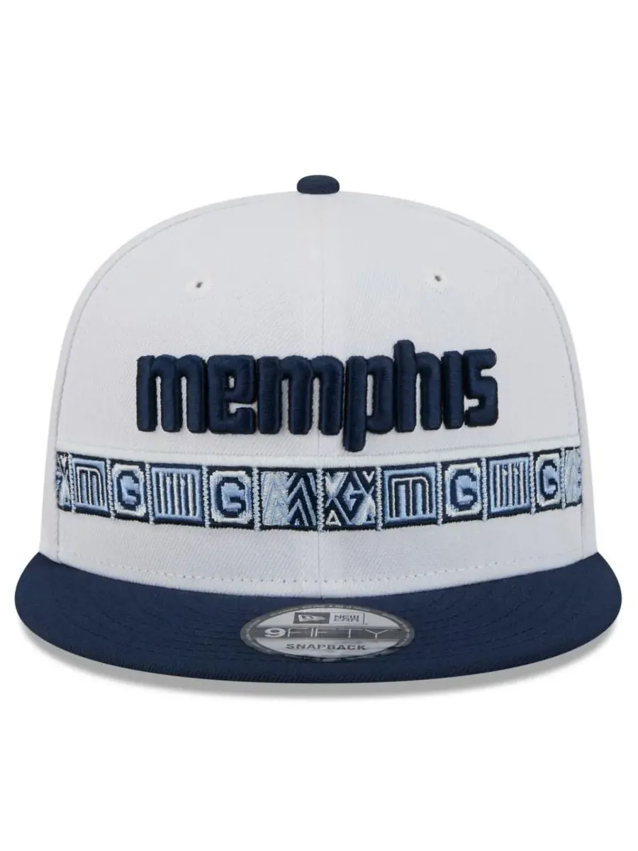 New Era Мужская светло-голубая/темно-синяя кепка-снепбек Memphis Grizzlies 2025/26 City Edition — изображение 2 из 3