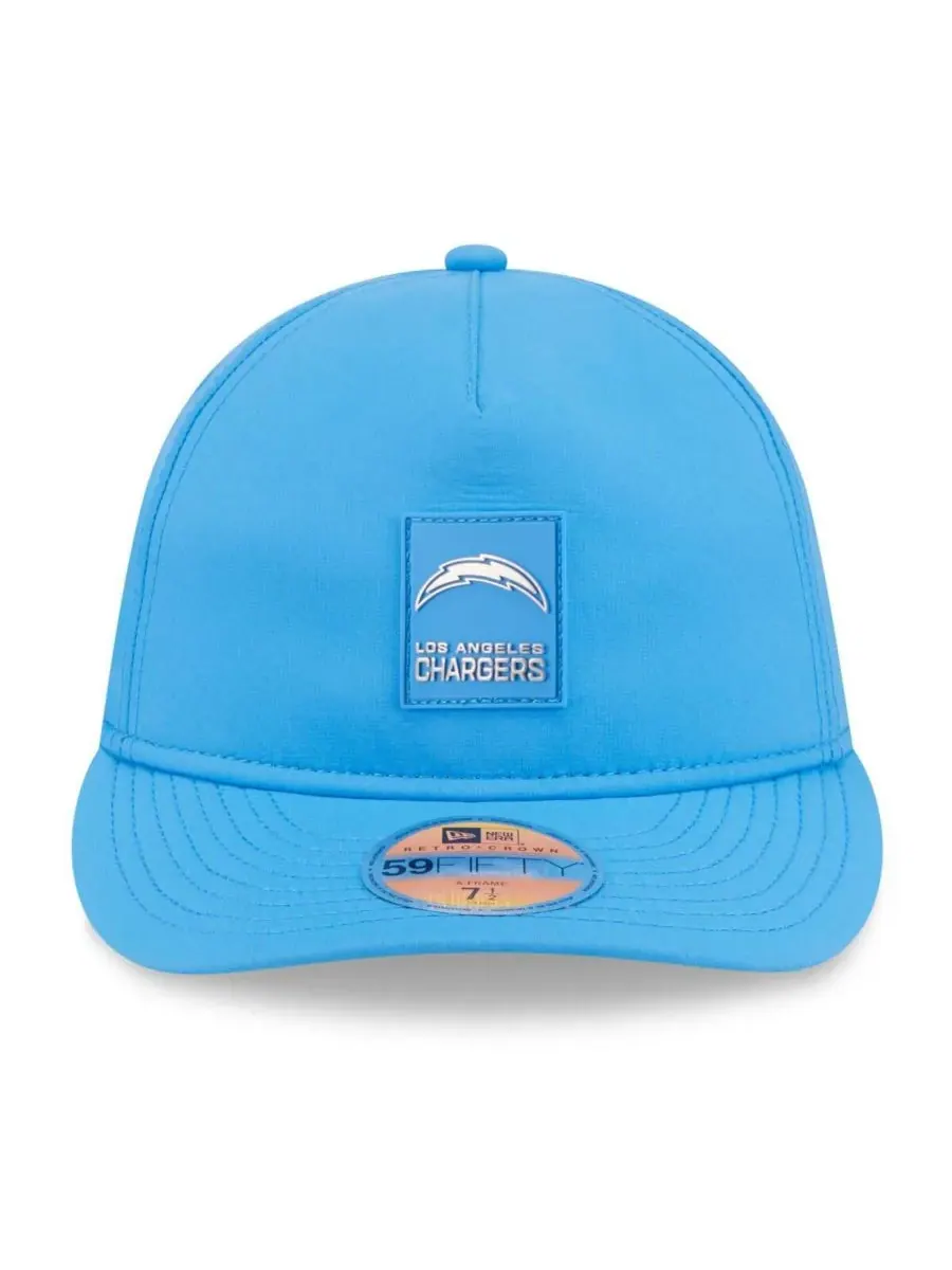 New Era Мужская бейсболка Los Angeles Chargers 2025 Sideline Retro Crown 59FIFTY светло-голубого — изображение 5 из 5, синий