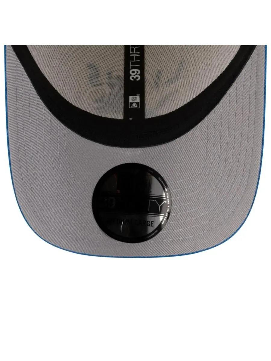 New Era Мужская кепка 39THIRTY Flex кремово-синего цвета с символикой команды Detroit Lions на — изображение 2 из 5
