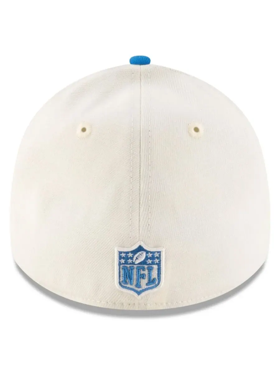 New Era Мужская кепка 39THIRTY Flex кремово-синего цвета с символикой команды Detroit Lions на — изображение 3 из 5