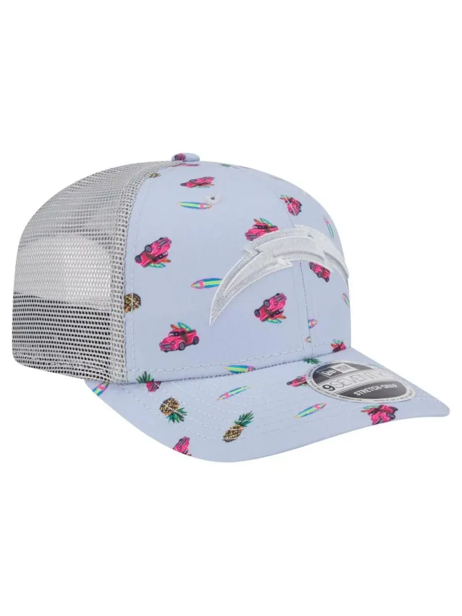 New Era Мужская светло-голубая регулируемая кепка Los Angeles Chargers Adventure Surfboard 9SEVENTY — изображение 3 из 4