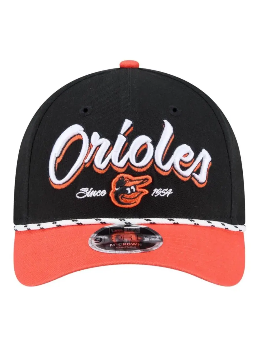 Бейсболка New Era Baltimore Orioles Team Loyal 9FORTY M-Crown — изображение 2 из 7, черный оранжевый