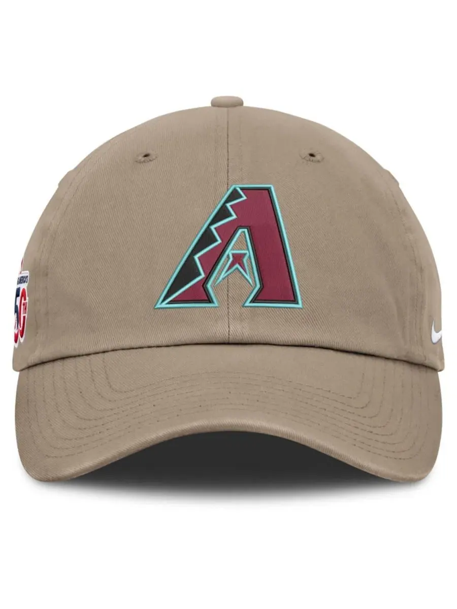 Бейсболка Nike с вышитым логотипом Arizona Diamondbacks — изображение 4 из 4, хаки