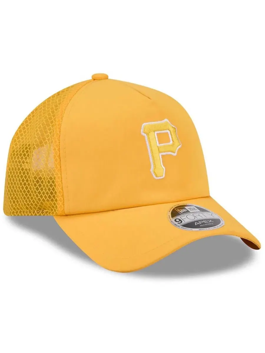 Бейсболка Нью-Эра Pittsburgh Pirates 2026 Batting Practice Apex 9FORTY — изображение 3 из 4, золото