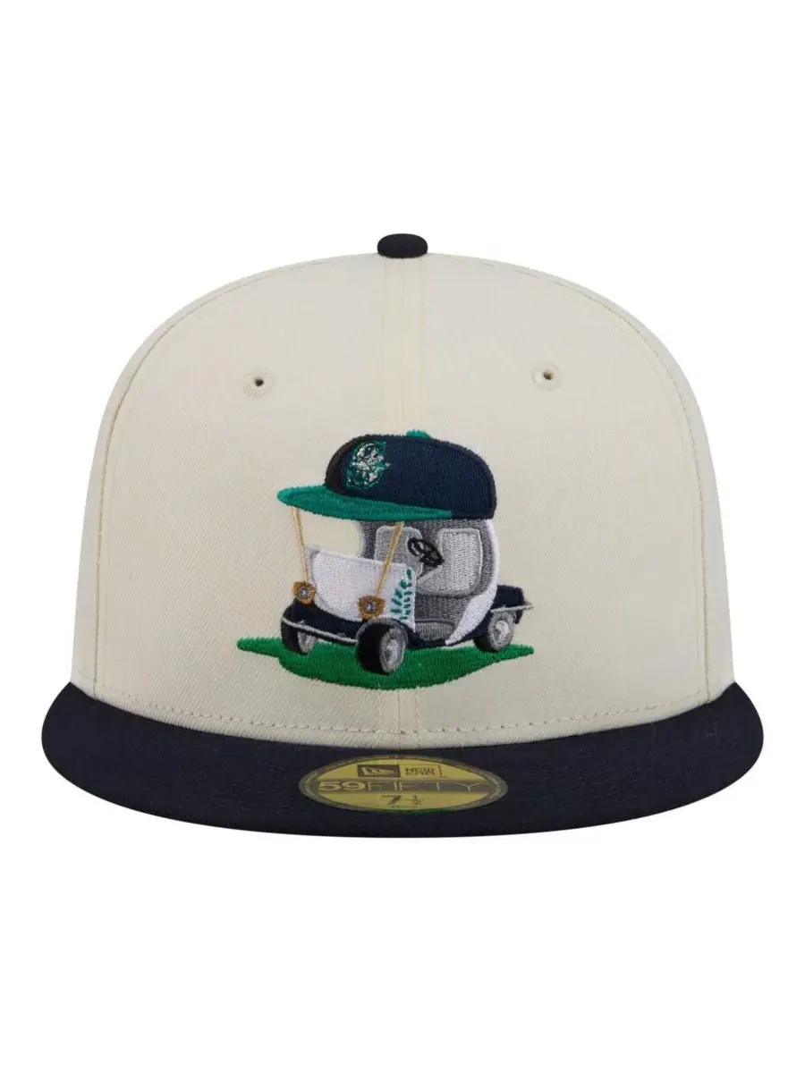 Кепка с высокой тульей Bullpen Cart 59FIFTY New Era — изображение 2 из 5, кремовый темно-синий